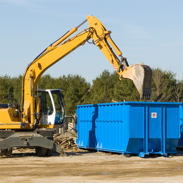 are there any restrictions on where a residential dumpster can be placed in Hachita